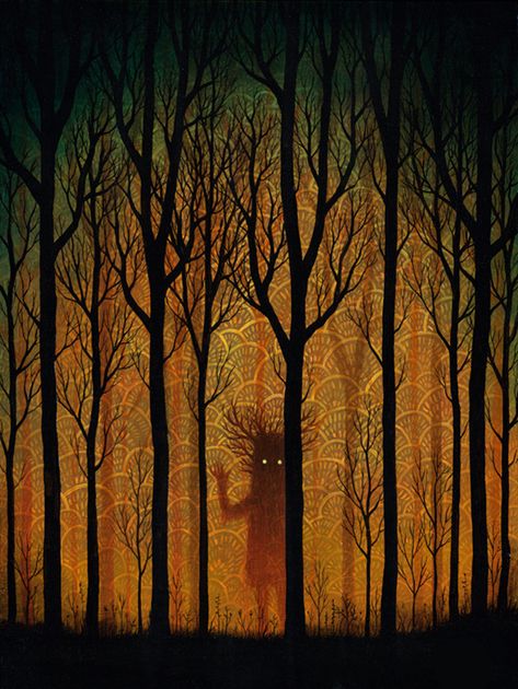 Andy Kehoe, Wild Kingdom, Forest Spirit, Art Et Illustration, Monster Art, Art And Illustration, Dark Art, In The Woods, Painting Inspiration