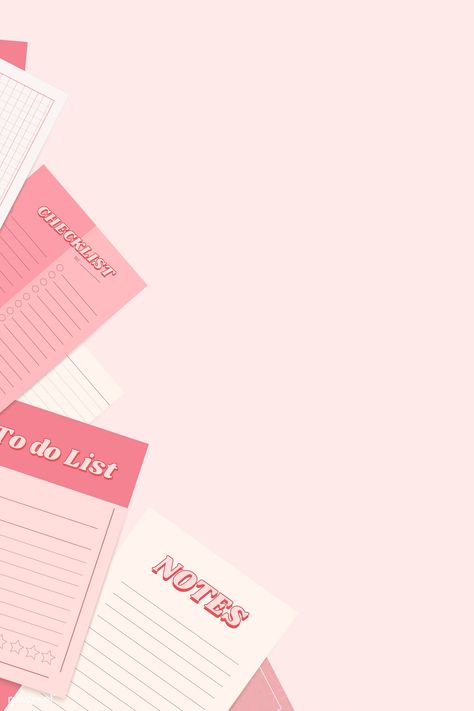 Planner Wallpaper, Pink Notepad, Budget Mom, Colorful Planner, Colorful Stationery, Note Doodles, Memo Notepad, Powerpoint Background Design, Notes Ideas