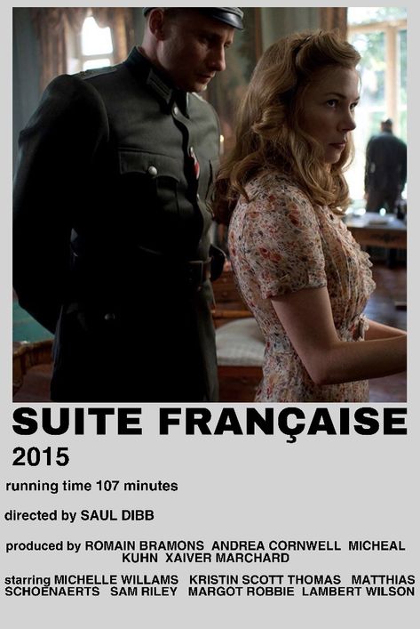 Suite Francaise Movie, French Films Aesthetic, French Movies Aesthetic, French Series, Period Drama Movies, French Movie Posters, Movie Hacks, Netflix Movies To Watch, Series Quotes