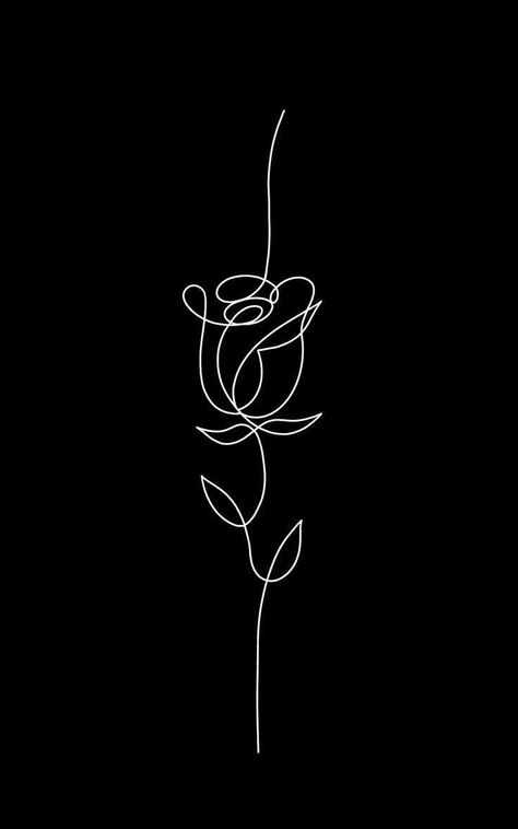 Girly Wallpaper Black, Black Outline Drawings, Line Art Black Background, Line Art Tshirt, Tattoo Wallpaper, Simple Flower Drawing, Flower Background Design, Doodle Art Flowers, Whatsapp Wallpaper Cute