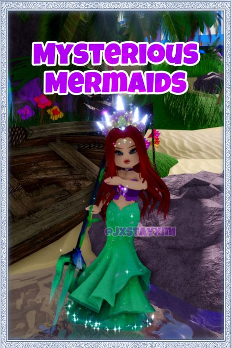 Mischievous Mermaid Royale High, Royale High Mysterious Mermaids, Mysterious Mermaids Royale High, Mermaid Royale High, Mythological Creatures Royale High, Sunset Island Royale High, Royale High Sunset Island, Mysterious Mermaids, Island Fits