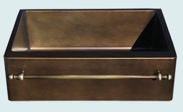 Custom Bronze and Brass Farm Sinks # 5253 Bronze Kitchen Sink, Farm Sinks, Utility Area, Brass Kitchen Sink, Kitchen Basin, Single Basin Sink, Bronze Sink, Bronze Kitchen, Condo Ideas