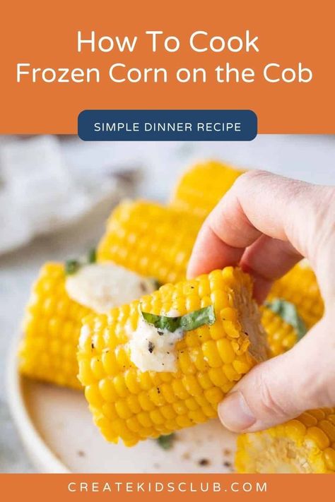 Learn how to cook frozen corn on the cob in just a couple of simple steps. My easy method allows you to enjoy frozen corn on the cob year-round! Crockpot Frozen Corn On The Cob, Frozen Corn On The Cob, Corn In The Oven, Fresh Summer Salad, Boiled Corn, How To Cook Corn, July Recipes, Flavorful Vegetables, Summer Recipe