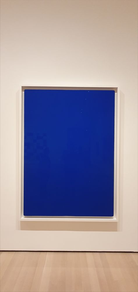 Yves Klein Blue Paint, Yves Klein Blue Art, Cobalt Blue Wall Art, Yves Klein Paintings, Cobalt Blue Painting, Yves Klein Blue Interior, Moma Art, Yves Klein Blue, Blue Monochrome