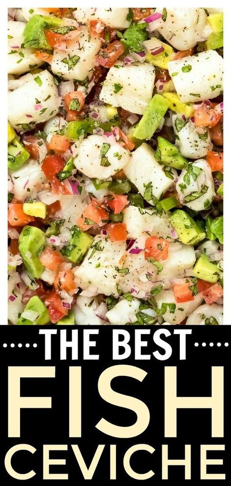 Civeche Recipe, Fish Ceviche Recipe, Ceviche Recipe Fish, Easy Ceviche Recipe, Ceviche Recipe Mexican, Ceviche Fish, Fish Ceviche, Shrimp Ceviche Recipe, Ceviche Recipe