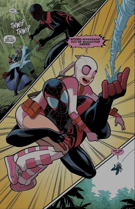 Miles And Gwenpool, Gwenpool X Miles Morales, Gwenpool And Spiderman, Gwen Pool And Miles, Gwenpool And Miles Morales, Miles And Gwen Comic, Gwenpool And Deadpool, Mj Comics, Miles Morales Comic