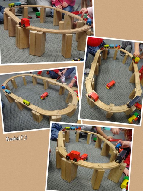 Construction Area Ideas, Preschool Construction, Blocks Preschool, Eyfs Classroom, Block Center, Transportation Preschool, Block Area, Eyfs Activities, Block Play