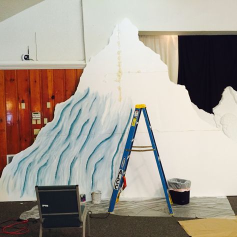 Mount Everest Model Project, Mountain Stage Prop, Arctic Vbs Decorations, Operation Arctic Vbs, Everest Vbs 2015, Snow Shovel, Shovel