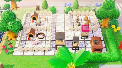 Animal Crossing Pet Shop, Stores Animal Crossing, Acnh Pet Shop, Animal Crossing Pet Store, Store Animal Crossing, Acnh Tropical City, Horizon City, Pet Store, Pet Shop