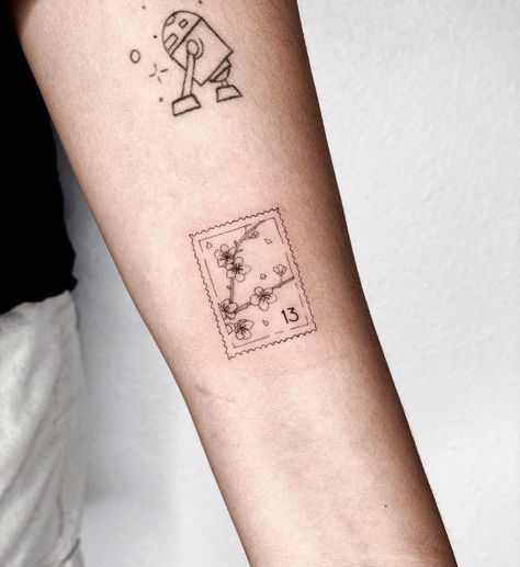 Korea Stamp Tattoo, Japan Travel Tattoo, Asian Stamp Tattoo, Dainty Japanese Tattoo, Japan Stamp Tattoo, Korean Stamp Tattoo, Tattoo Ideas Japan, Japanese Stamp Tattoo, Tattoo Timbre