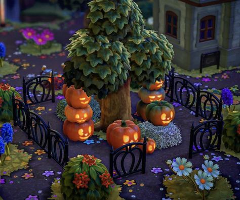 Acnh Halloween Island Ideas, Deco Disney, Acnh Cottagecore, Animal Crossing 3ds, Animal Crossing Guide, Halloween Centerpiece, Island Theme, Animal Crossing Qr Codes Clothes, Animal Crossing Wild World