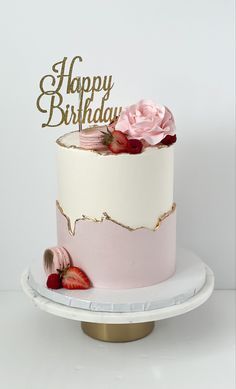 Beautiful Cake Ideas For Women, Pink Fault Line Cake, Cake For Birthday Woman, Cake Designs Rose, Pretty Cakes For Women Birthdays Simple, Girl Birthday Cakes Teenage, 50 Cake Birthday For Women, Cute Simple Birthday Cakes For Women, Beautiful Cakes Birthday For Women