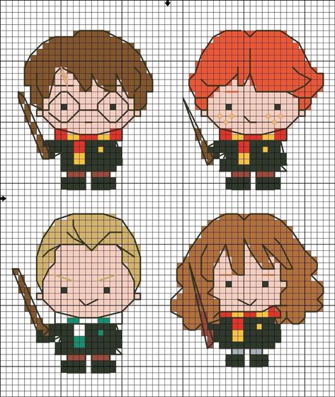 Harry Potter Perler Beads, Harry Potter Cross Stitch Pattern, Cross Stitch Harry Potter, Harry Potter Cross Stitch, Old Video Games, Harry Potter Crochet, Harry Potter Tumblr, Halloween Crochet Patterns, Cross Stitch Love