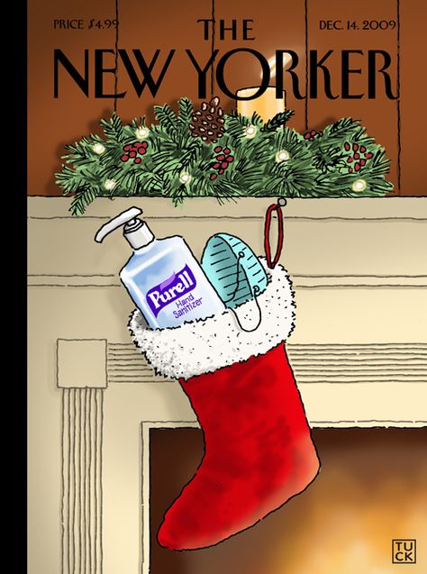 New Yorker Magazine, New Yorker Covers, Christmas Cover, Photo Wall Collage, A Concept, Big News, The New Yorker, Editorial Illustration, Magazine Art