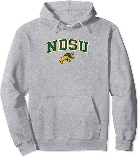 Amazon.com : North Dakota State Bison Arch Over Heather Gray Pullover Hoodie : Sports & Outdoors Sport Logos, Vanderbilt Commodores, Baseball Vintage, Georgia Tech Yellow Jackets, University Of Iowa, Maryland Terrapins, Cowboy Outfits, Fabric Cuff, Arizona State