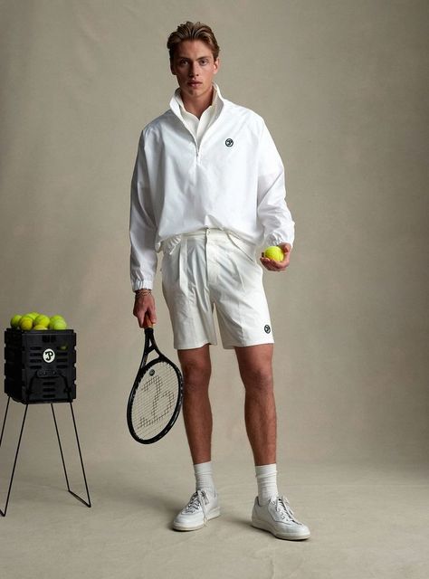 Adidas Photoshoot, Tennis Court Photoshoot, Tennis Camp, Preppy Man, Tennis Aesthetic, Wimbledon Fashion, Mens Tennis, Tennis Fashion, Tennis Clubs