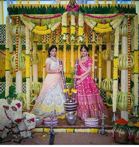 Wedding Ceremony Rituals, Haldi Decorations, Script Ideas, Ceremony Script, Wedding Ceremony Script, Wedding Hall Decorations, Wedding Background Decoration, Desi Wedding Decor, Marriage Decoration