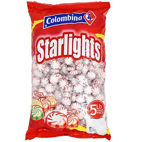 Nosh Pack Peppermint Starlight Mints White Center Individually Wrapped Candy Bulk (5 LB) Starlight Mints, Ruffles Potato Chips, Individually Wrapped Candy, Wrapped Candy, Tootsie Pop, Palate Cleanser, Sock Hop, Jolly Rancher, Ready To Pop