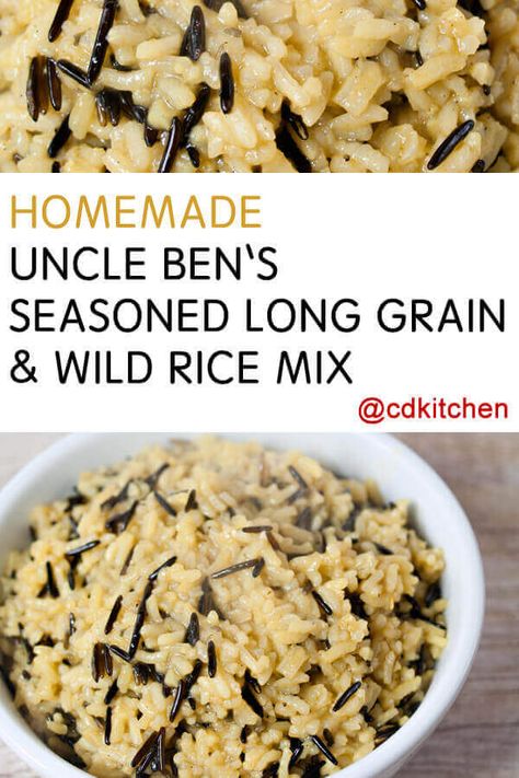 Wild Rice Seasoning Recipe, Wild Rice Seasoning, Rice Seasoning Recipe, Wild Rice Recipes, Grill Sandwich, Uncle Ben, Seasoned Rice Recipes, Cheesy Chicken Broccoli, Rice Side