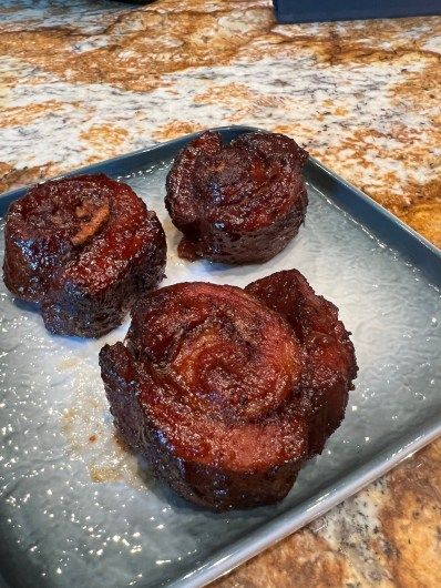 Pork Cinnamon Rolls, Smoked Pork Belly Cinnamon Rolls, Pork Belly Cinnamon Rolls, Smoker Ideas, Belly Roll, Smoked Food, Pork Belly Recipes, Smoked Pork, Smoker Recipes