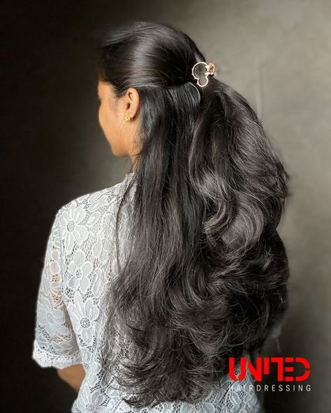 Beautiful Brown Hair, Haircuts For Long Hair With Layers, Long Indian Hair, Long Hair Ponytail, Long Silky Hair, Lustrous Hair, Open Hairstyles, Slick Hairstyles, Permed Hairstyles