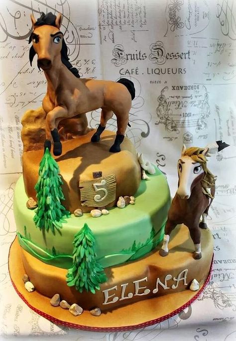 Horse Birthday Cake, Spirit And Rain, Horse Birthday Parties, Horse Cake, Horse Party, Horse Birthday, Animal Cakes, Wild Horse, Cakes For Boys