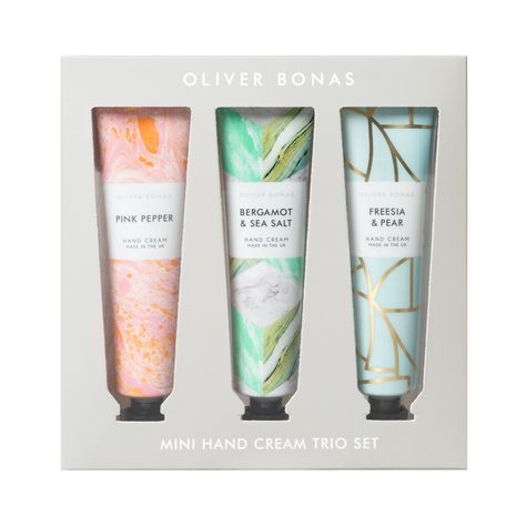 Hand Cream Packaging, Cream Packaging, Pink Sea Salt, Revision Skincare, Holiday Gift Sets, Mini Hands, Holiday Set, Oliver Bonas, Creative Packaging Design