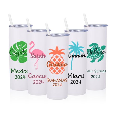 PRICES MAY VARY. 【Personalized Family Vacation Tumblers】Are you still looking for a surprise and practical birthday or holiday gift? Our personalized tumblers with lids and straws are a great choice. Design your unique custom tumblers by clicking the "Customize Now" button, and entering the name, trip location, and date/year to customize. Our customized vacation tumbler cups can be gifted as an unforgettable present for your family on birthdays, Christmas, New Year, Valentine's, Bachelorette par Bachelorette Party Cruise, Beach Vacation Gifts, Vacation Cups, Cruise Bachelorette Party, Family Reunion Gifts, Vacation Tumbler, Reunion Gift, Gift Bachelorette Party, Diy Tumblers