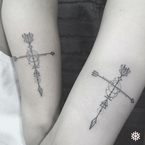 Arrow cross linework #linework #allantattooer #arrow #cross #geometric #detail Geometric Tattoo Tree, Cross Tattoo Meaning, Tattoo Arrow, Arrow Tattoo Design, Cool Forearm Tattoos, Arm Band Tattoo, Arrow Tattoo, Arrow Tattoos, Tattoo Designs And Meanings