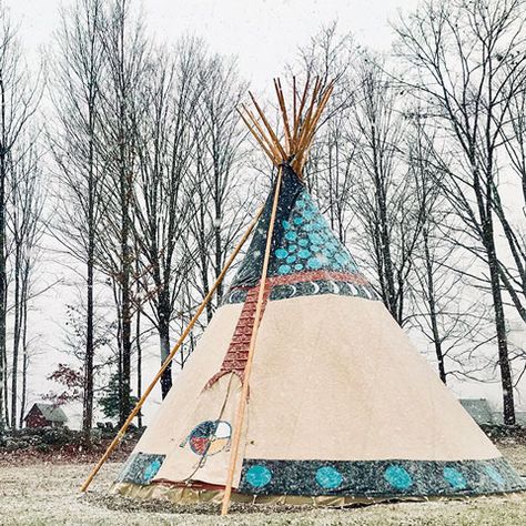 Nomadics-Set-up-Home-Tending-to-Tipi Sapling Tree, Door Snake, Hart House, Native American Teepee, Home Spa Room, Rain Cap, Spa Room, American Culture, Native American Culture