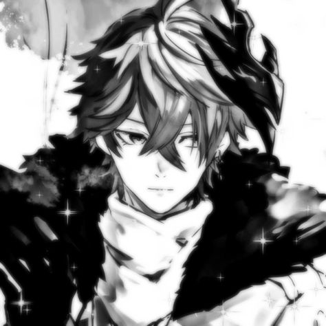 Tartaglia Aesthetic Icon, Childe Manga Icon, Zhongli Black And White, Genshin Impact Black And White, Childe Manga, Draincore Anime, Childe Tartaglia, Dark Edit, Male Icon