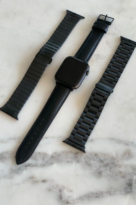 Elevate your Apple Watch game with this premium trio set, offering unparalleled quality and style.Indulge in luxury with our ultimate collection of three premium Apple Watch bands.Experience sophistication at its finest with this trio of meticulously crafted bands for your Apple Watch.Unveil elegance with our premium quality trio set, perfect for the discerning Apple Watch user.Elevate your wristwear with this trio of premium bands, designed to complement any outfit effortlessly.Crafted for perfection, these premium bands redefine luxury for your Apple Watch experience.Enhance your style quotient with this premium trio set, combining comfort and elegance seamlessly.Discover the epitome of luxury with our premium quality trio set for Apple Watch aficionados.Elevate your everyday look with t Apple Watch Bands Mens, Apple Watch Men, Black Apple Watch Band, Apple Watch Leather Strap, Apple Watch Leather, Leather Apple Watch Band, Gold Apple Watch, All Nike Shoes, Black Apple