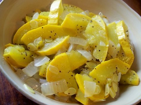 Steamed Squash Recipe - Food.com Steamed Squash Recipes, Steamed Meals, Itaki Recipes, Steamed Squash, Stewed Squash, Steamed Food, Yellow Squash Recipes, Steamed Veggies, Hashbrown Casserole