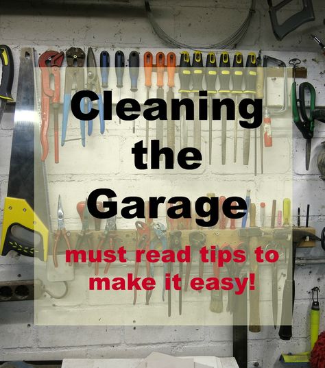 Garage Clean Out Tips, Declutter Garage, Small Garage Organization, Garage Cleaning, Pole Barn Garage, Garage Storage Inspiration, Garage Organization Tips, Garage Workshop Organization, Clean Garage