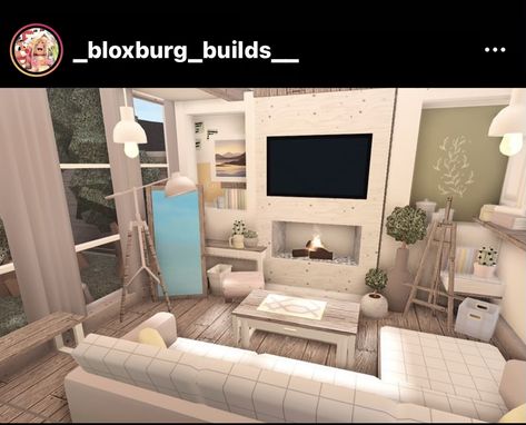 3x4 Living Room Bloxburg, Bloxburg Living Room Ideas Big, Bloxburg Living Room Ideas Aesthetic, Sala Bloxburg, Sala Grunge, Blocksburg House, Roblox Builds, Bloxburg Rooms, Bloxburg Hacks