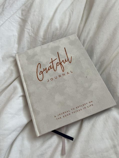 A white gratitude journal on bed , writing book, aesthetic, self care journey, healthy and wellness, good life and lifestyle, fun to use and write. Grateful Journal Aesthetic, Meditation Journal Aesthetic, Journal Business Aesthetic, Wellness Business Aesthetic, Writing Book Aesthetic, Gratitude Journal Aesthetic, Grateful Aesthetic, Gratitude Aesthetic, Cute Notebooks For School