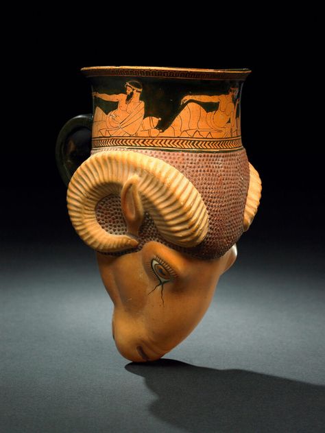 ‘Animal-Shaped Vessels from the Ancient World’ a showcase for intoxicating art – Harvard Gazette Egg Pattern, Harvard Art Museum, Historical Objects, Greek Pottery, Greek Vases, Ancient Pottery, Ancient Animals, Drinking Party, Antique Vase