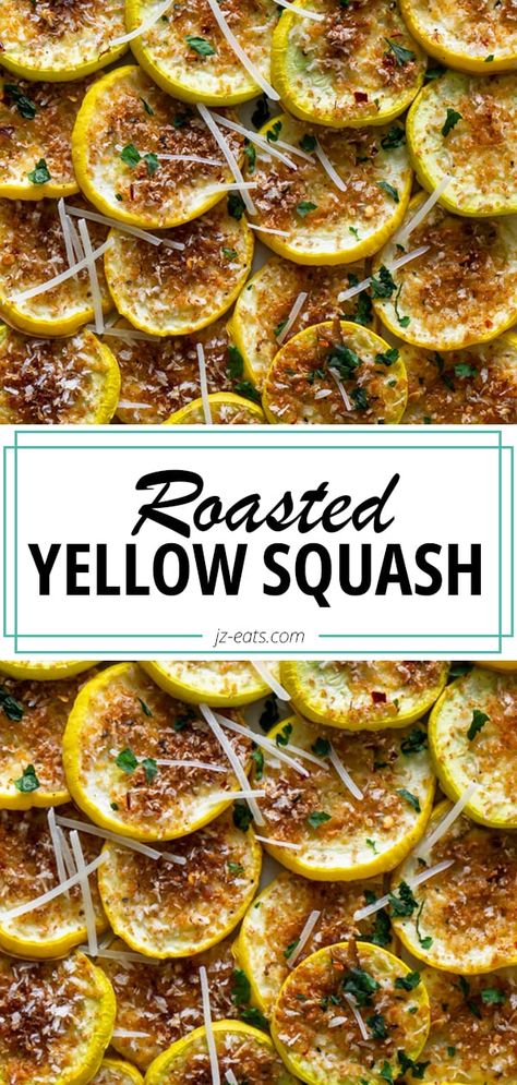 Crookneck Squash Recipes, Yellow Zucchini Recipes, Baked Yellow Squash, Roasted Yellow Squash, Cooking Yellow Squash, Healthy Squash Recipes, Yellow Squash Recipes, Summer Squash Recipes, Keto Sides