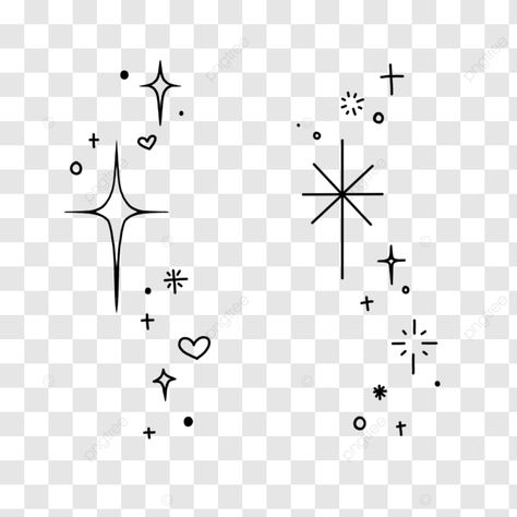 simple handwritten sparkle element decoration spark simple tattoo png How To Draw Sparkles With Pencil, Sparkle Cluster Tattoo, Sparkles Tattoo, Spark Tattoo, Sparkle Drawing, Png Tattoo, Sparkle Aesthetic, Sparkle Png, Tattoo Png