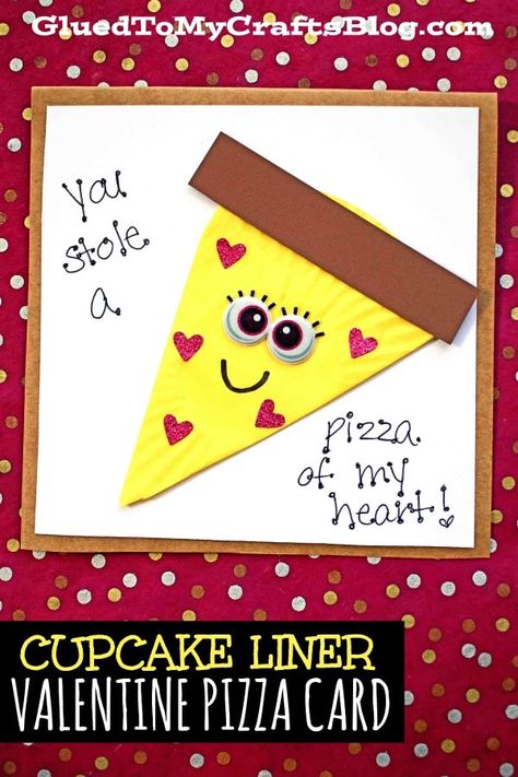 4h Crafts, Pizza Card, Valentines Classroom, Valentine Pizza, Valentine Card Crafts, September School, Valentines Day Cards Handmade, Teaching Class, Homemade Valentines Day Cards