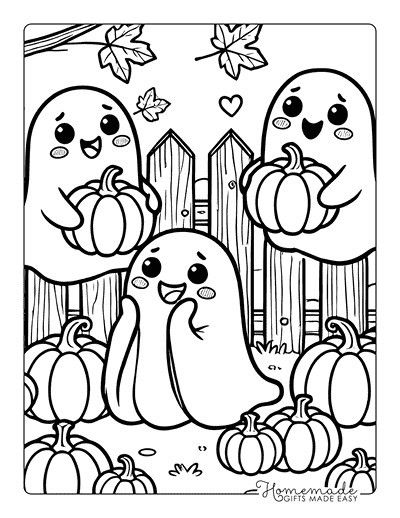 Colouring Pictures For Kids Free Printable, Preschool Fall Coloring Sheets, Fall Themed Coloring Pages, Free Printable Halloween Coloring Pages For Kids, Fall Coloring Sheets Free Printable, Halloween Coloring Pages Free Printable, Ghost Coloring Pages, Pumpkin Art Ideas, Pumpkin Coloring Sheet