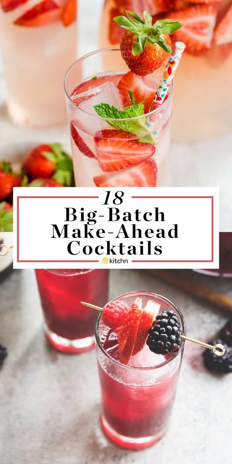 12 Big Batch Make Ahead Alcoholic Pitcher Cocktails. These boozy drinks or beverages are great if you need ideas for parties in the spring, summer, or fall. Options for vodka, rum, tequila, wine (sangria!), whiskey and more. Great for crowds. Types Of Drinks, Pitcher Drinks, Pitcher Cocktails, Ideas For Parties, Spring Drink, Mezcal Cocktails, Summer Drinks Alcohol, Party Drinks Alcohol, Batch Cocktails