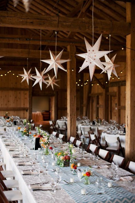 Star Themed Wedding, Starry Wedding, Paper Star Lanterns, Starry Night Wedding, Hanging Stars, Moon Wedding, Star Lanterns, Celestial Wedding, Mountain Wedding Colorado