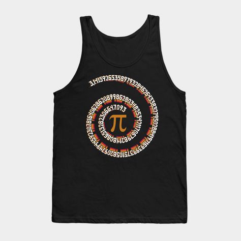 Pi Day 3.14 Spiral Pi Math Gift For Teachers -- Choose from our vast selection of tank tops to match with your favorite design to make the perfect custom graphic tank top. Customize your color! Perfect for working out or casual wear for men and women. Pi Math, Math Gift, Pi Day, Graphic Tank, Casual Wear For Men, Working Out, Science And Technology, Graphic Tank Top, Teacher Gifts