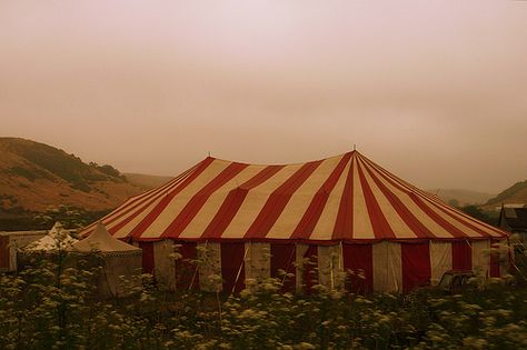 I want an old fashioned striped Circus Tent.... and I will get one if its the last thing I do. Tent Photography, Carnival Tent, Old Circus, Circus Aesthetic, Camping Canopy, Diy Canopy, Night Circus, Circus Tent, Creative Valentines