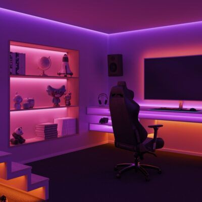 Light up Philips Hue to match the Super Bowl - Hueblog.com Philips Hue Inspiration, Phillips Hue Lighting Ideas, Hue Lighting Ideas, Phillips Hue Lighting, Phillips Hue, Question Of The Week, Philips Hue, Hue Philips, Gaming Room