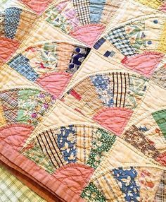 Old Time Quilt Patterns, Vintage Quilts 1930s Farmhouse, Vintage Quilt Patterns 1930 Farmhouse, Vintage Quilt Blocks, Antique Quilts Patterns, Fan Quilt, Colchas Quilting, Feedsack Quilt, Dresden Plate Quilts