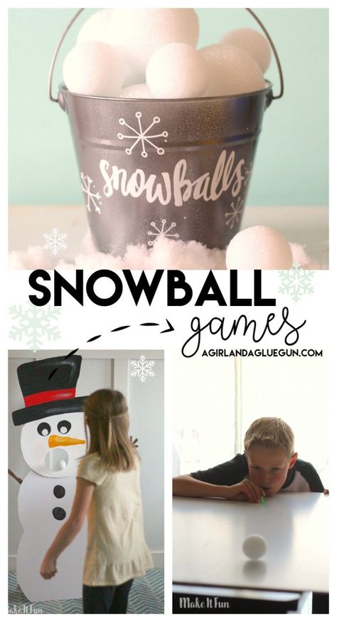 snowball-games Fake Snowball Games, Indoor Snowball Games, Outdoor Snow Activities, Snow Activities For Kids, Snow Day Activities For Kids, Snowball Toss Game, Snowball Games, Schnee Party, Snowball Toss