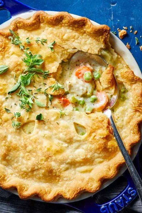 Paula Deen Chicken Pot Pie, Paula Deen Chicken, Flour Chicken, Easy Chicken Pot Pie Recipe, Best Chicken Pot Pie, Homemade Chicken Pot Pie, Chicken Pot Pie Recipe, Pot Pie Recipe, Easy Chicken Pot Pie