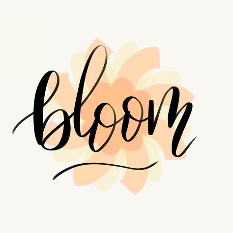 #bloom #wallpaper #pastel #handlettering #lettering #calligraphy #warercolour #pastel Arbonne Cookies, Gift Raping, Spring Calligraphy, Bloom Wallpaper, Pots Diy, English Calligraphy, Plant Pot Diy, Style Moodboard, Beautiful Lettering